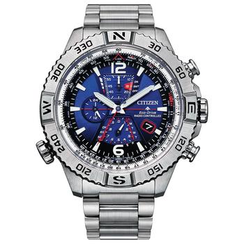 西铁城价格, Citizen | Men's Chronograph Promaster Navihawk Stainless Steel Bracelet Watch 48mm商品图片 9折