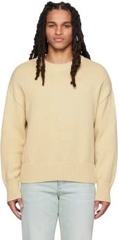 AMI | Beige Ami de Cœur Sweater,商家SSENSE,价格¥1909