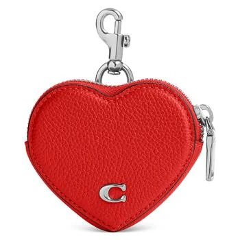 Coach | Pebbled Leather Heart Coin Purse 独家减免邮费