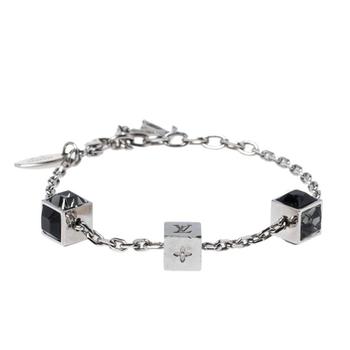 lv手链多少钱, [二手商品] Louis Vuitton | Louis Vuitton Silver Tone Gamble Crystal Bracelet商品图片 6.1折, 满1件减$100, 满减