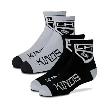 For Bare Feet | Boys and Girls Youth Los Angeles Kings 2-Pack Team Quarter-Length Socks,商家Macy's,价格¥133