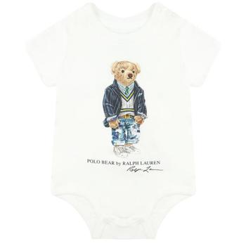 Ralph Lauren | White Polo Bear Bodysuit商品图片,4折×额外9折, 额外九折