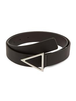 Bottega Veneta | Triangle Slim Leather Belt商品图片,