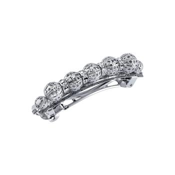 商品2028 | Women's Silver-Tone Filigree Beaded with Crystal Barrette,商家Macy's,价格¥187图片