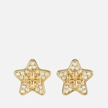 推荐Tory Burch Kira Pave Star Gold-Plated Stud Earrings商品