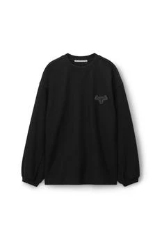 Alexander Wang | Beefy Graphic Sweatshirt In Japanese Jersey 5.0折