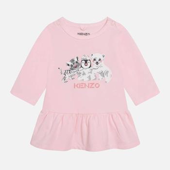 Kenzo | KENZO Babies Long Sleeved Animal Cotton Dress商品图片,