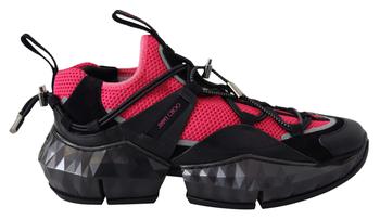 推荐Jimmy Choo Diamond Black Pink Leather Sneaker商品