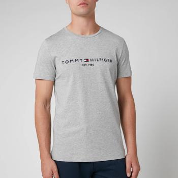 推荐Tommy Hilfiger Men's Tommy Logo T-Shirt - Cloud Heather商品