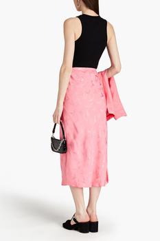 商品Maje | Satin-jacquard midi skirt,商家THE OUTNET US,价格¥753图片