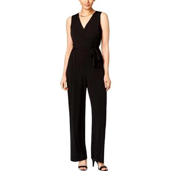 推荐NY Collection Womens Petites Matte Jersey V-Neck Jumpsuit商品