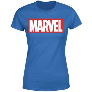 Marvel | Marvel Logo Women's T-Shirt - Blue商品图片,独家减免邮费