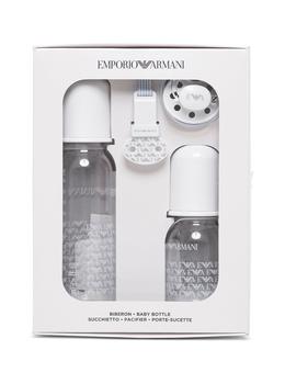 商品Emporio Armani | Emporio Armani Baby Bottle And Pacifier Set With Logo,商家Italist,价格¥727图片