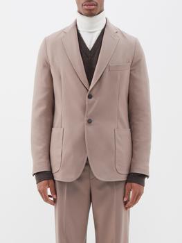 推荐Single-breasted wool suit jacket商品