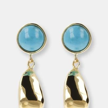 Etrusca Gioielli | Drop Earrings With Turquoise Gemstone,商家Verishop,价格¥1056