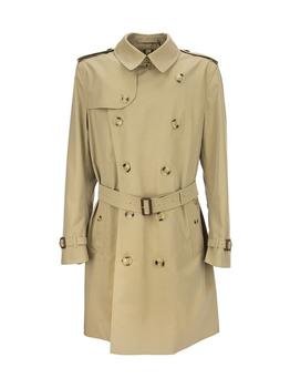 男士休闲burberry风衣, Burberry | Burberry Double-Breasted Belted Waist Trench Coat商品图片 7.6折