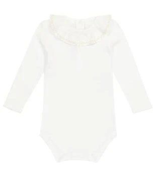 Bonpoint | Baby embroidered cotton onesie 独家减免邮费