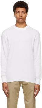 Nanamica | White Long Sleeve Thermal T-Shirt商品图片,5.8折