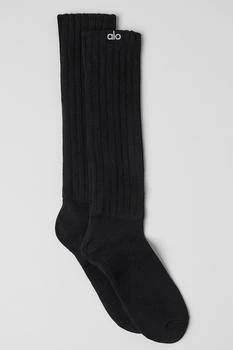 Alo | Unisex Scrunch Sock - Black,商家Alo yoga,价格¥207