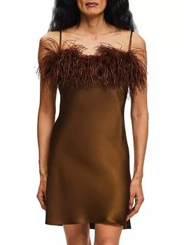 Sleeper | Boheme Feather- Trim Dress 4.0折, 满$250享8.5折, 满折