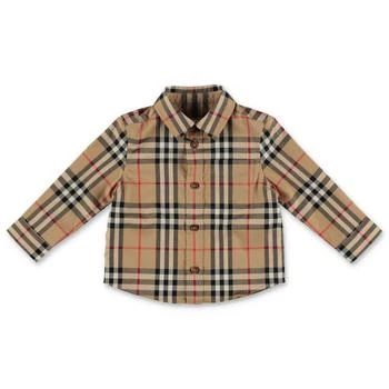 Burberry | Checked Long-sleeved Shirt,商家Italist,价格¥1662