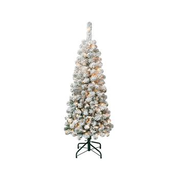 商品National Tree Company | First Traditions 4.5' Acacia Pencil Slim Flocked Tree with Clear Lights,商家Macy's,价格¥2397图片