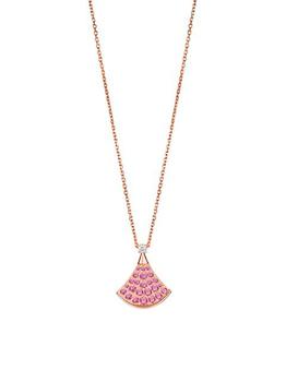 商品BVLGARI | Divas' Dream 18K Pink Gold, Pink Sapphire, & Diamond Pendant Necklace,商家Saks Fifth Avenue,价格¥30907图片