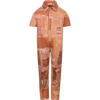 monster, Munster | Patchwork paisley print jumpsuit in brown商品图片 4折×额外7.5折, 额外七五折