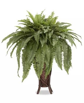 NEARLY NATURAL | Boston Fern Artificial Plant in Stand,商家Macy's,价格¥1503