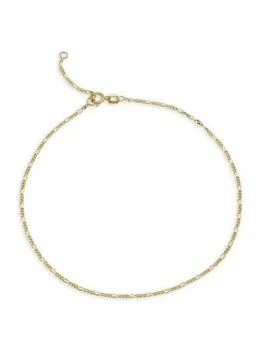 Saks Fifth Avenue | 14K Yellow Gold Figaro Chain Anklet,商家Saks OFF 5TH,价格¥909