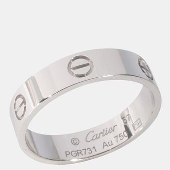 商品Cartier LOVE Ring in 18k White Gold Ring Size EU 66-US 11.75,商家The Luxury Closet,价格¥13301图片