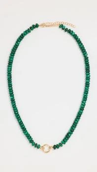 Zoe Chicco | 14k Gold Malachite Beads Necklace,商家Shopbop,价格¥5249