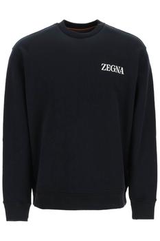 Zegna | Ermenegildo Zegna Logo Printed Crewneck Jumper商品图片,4.7折起