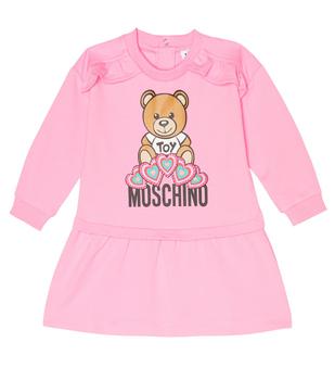 Moschino | 婴幼儿 — 印花棉质混纺运动衫式连衣裙商品图片,