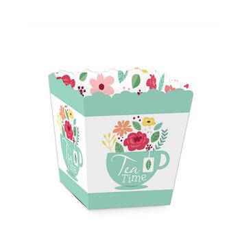 商品Floral Let's Par-Tea - Party Mini Favor Boxes - Garden Tea Party Treat Candy Boxes - Set of 12图片