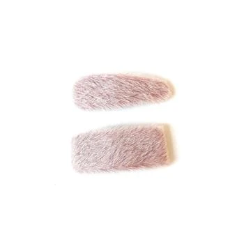 Soho Style | Pastel Faux-Fur Hair Clip Two-Piece Set,商家Macy's,价格¥150