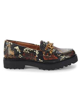 sam edelman乐福鞋, Sam Edelman | Deana Snakeskin-Embossed Bit Loafers商品图片 3.1折