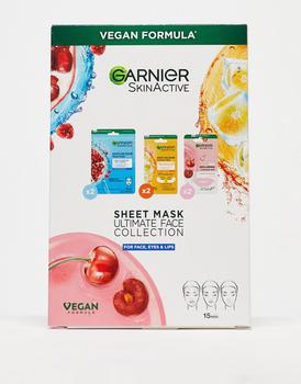 Garnier-Thiebaut, Garnier | Garnier SkinActive Sheet Masks Ultimate Face Collection (save 33%)商品图片 