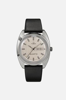 推荐Q Timex 1978 Reissue Day-Date 37mm Leather Strap Watch商品
