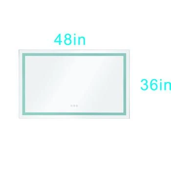Simplie Fun | 48 x 36 Inch LED Mirror Bathroom Vanity Mirrors,商家Premium Outlets,价格¥2334