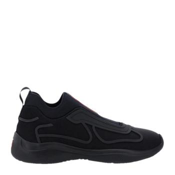 Prada | PRADA 男士黑色织物运动鞋 4E3521-ELN-F0002商品图片,独家减免邮费