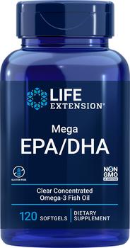 商品Life Extension | Life Extension Mega EPA/DHA (120 Softgels),商家Life Extension,价格¥144图片