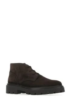 推荐Dark brown suede lace-up shoes商品