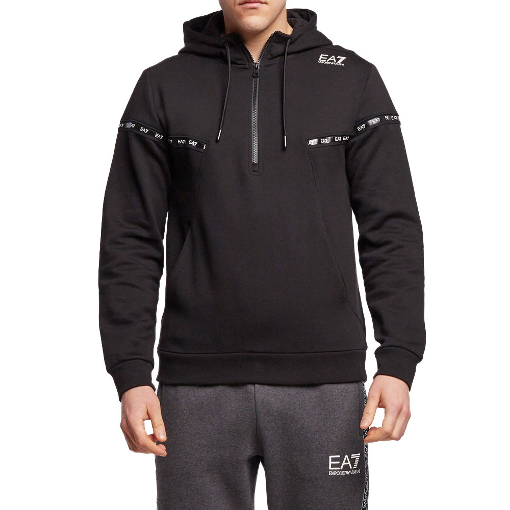 Emporio Armani | EMPORIO ARMANI 男士黑色连帽卫衣 6KPM64-PJ07Z-1200商品图片,独家减免邮费