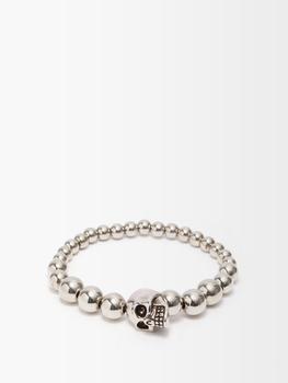 推荐Skull spherical-bead metal bracelet商品