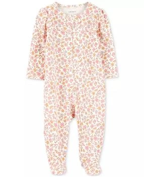Carter's | Baby Girls Cotton Floral Sleep & Play Pajamas,商家Macy's,价格¥67