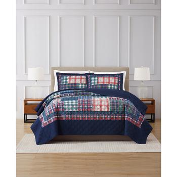 商品Martha Stewart | CLOSEOUT! CLOSEOUT! Highland Patchwork Quilt, Twin, Created For Macy's,商家Macy's,价格¥573图片