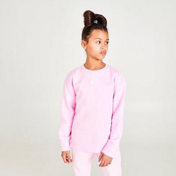 NIKE | Girls' Nike Club Fleece Boyfriend Crewneck Sweatshirt商品图片,8.5折