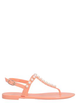 stuart weitzman凉鞋推荐, Stuart Weitzman | Beaded thong sandals商品图片 