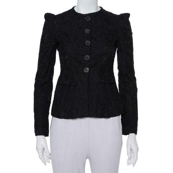 美国burberry, [二手商品] Burberry | Burberry Black Lace Button Front Tailored Jacket S商品图片 3.6折